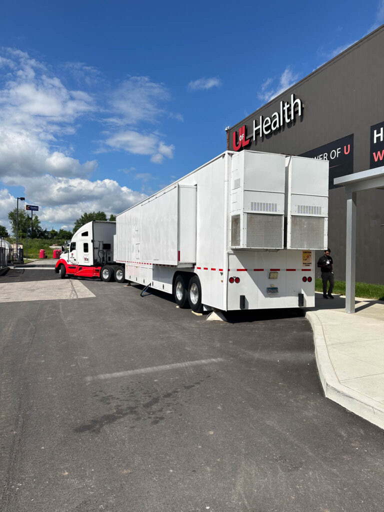 Mobile CT Scanner was delivered to U of L Health