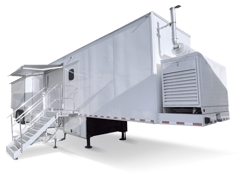 Exterior view of Mobile CT Scanner rendering.