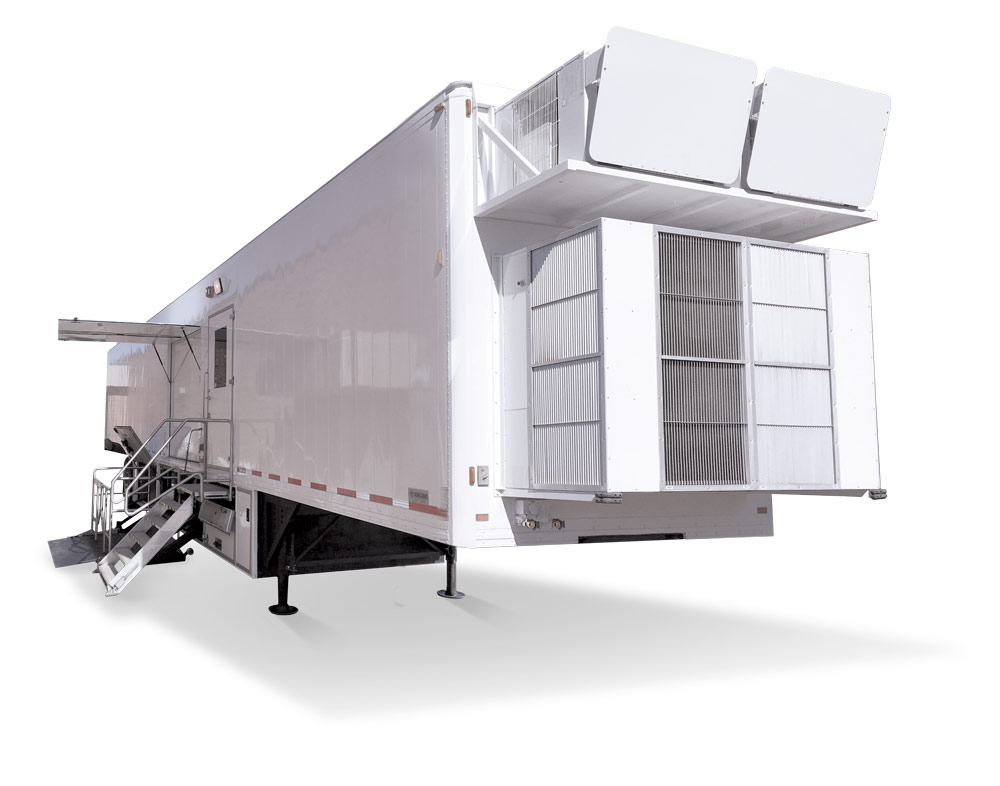 Exterior View of Mobile MRI Scanner rendering.
