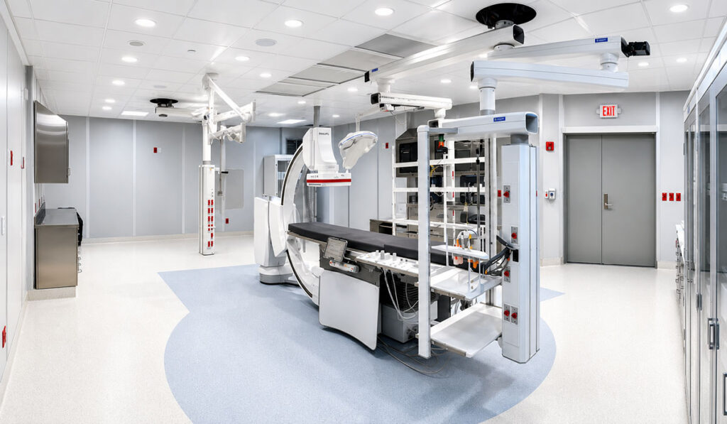 Interior of Modular Cath Lab.